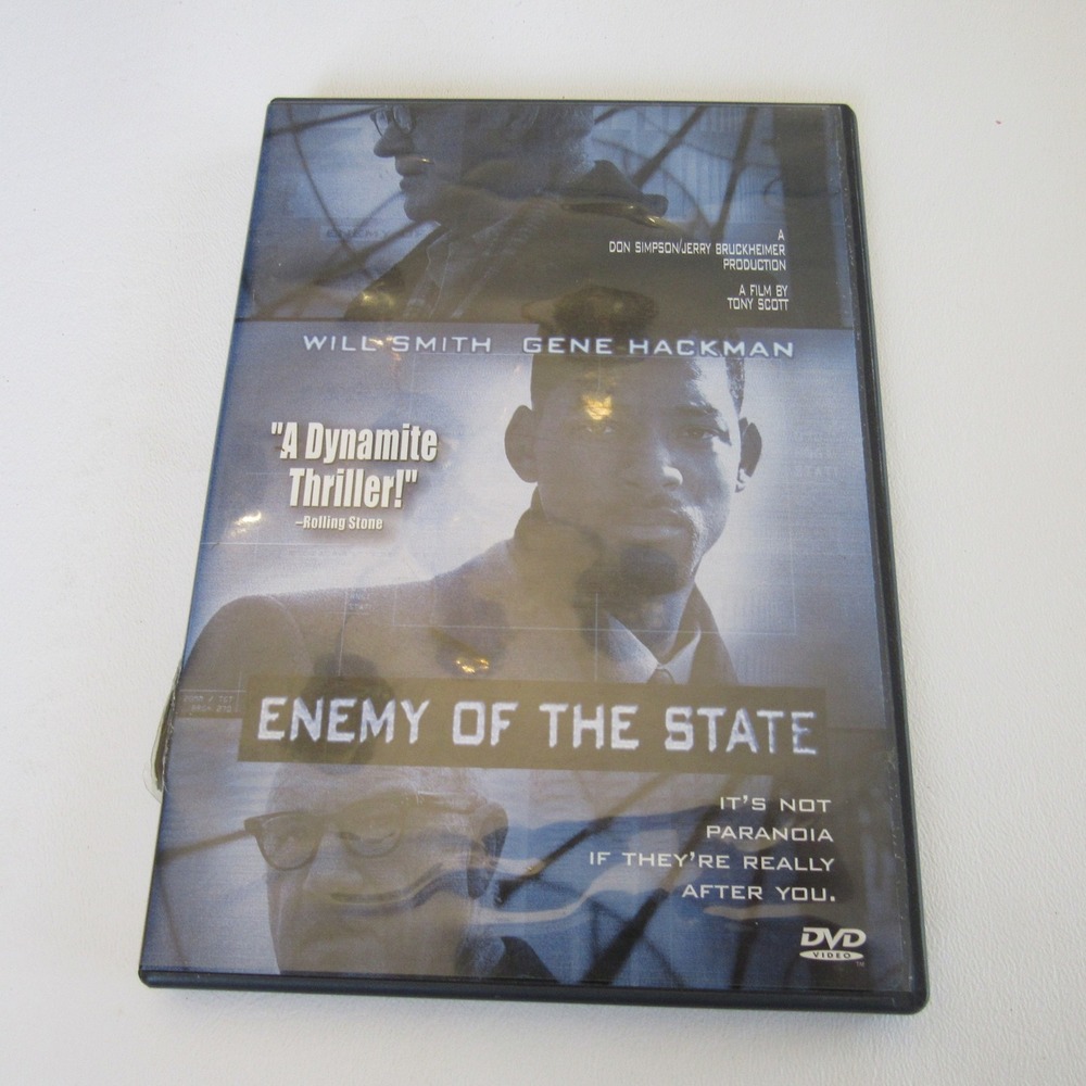 Enemy of the State DVD Will Smith Gene Hackman Action Thriller Tony Scott 1999